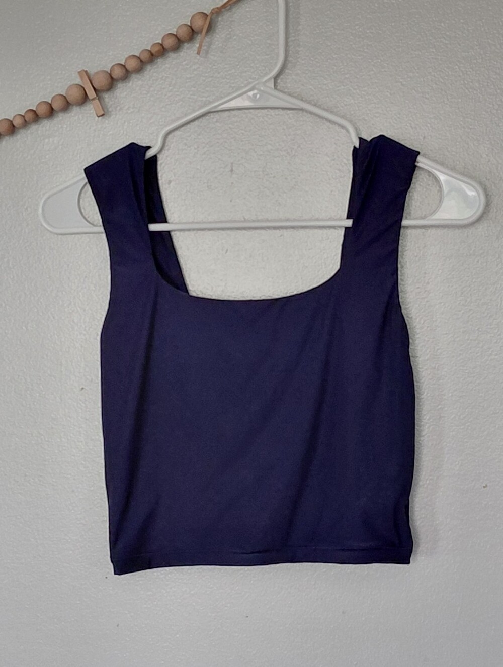 Aerie Smoothez Navy Blue Crop Tank Top Ultra Lightweight Size M